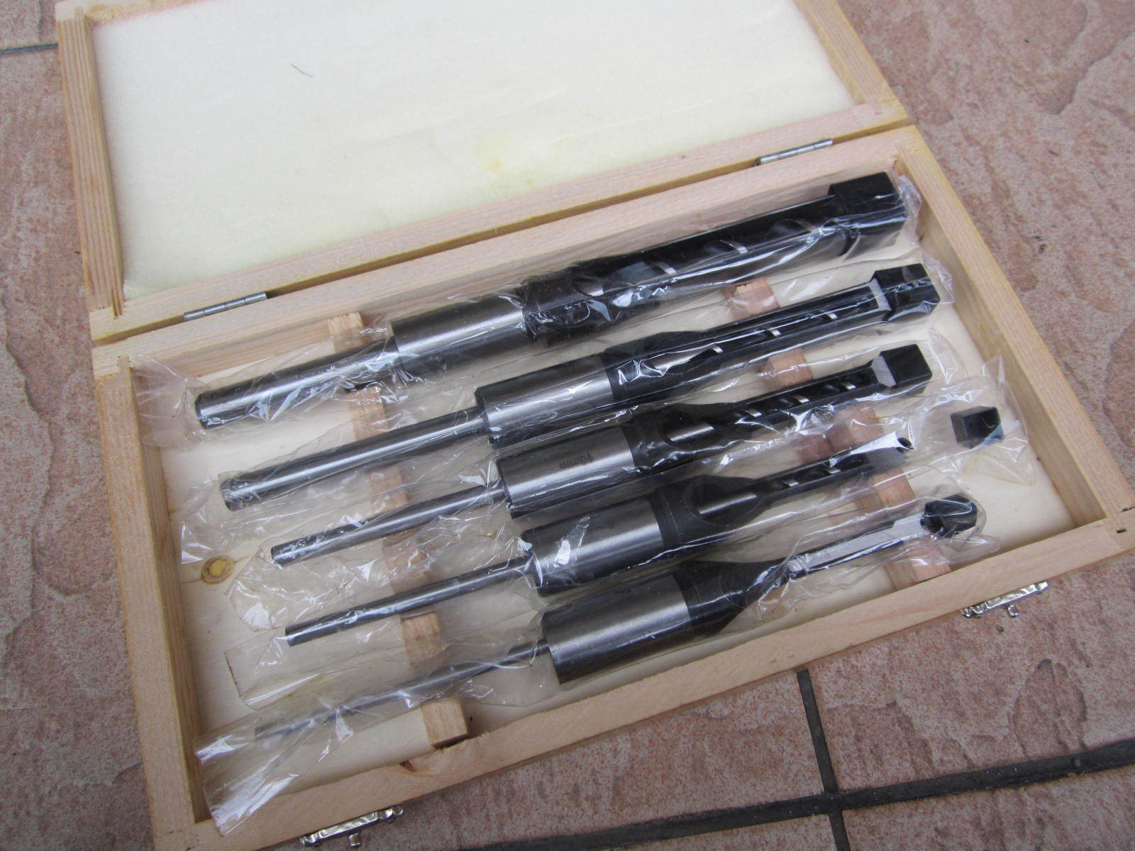 Professional 5pcs Hollow Square Mortise Chisel and Bit Set MY Power Tools