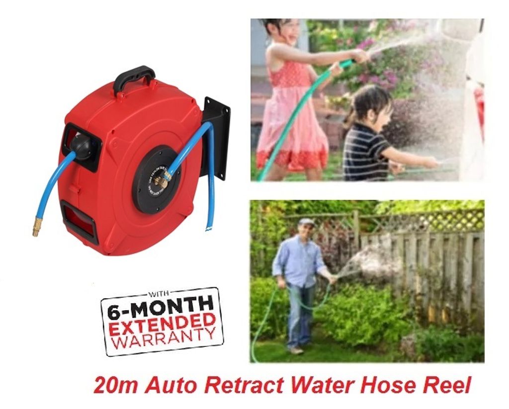 Mighty 20m Auto-Retract Garden Water Hose Reel – MY Power Tools