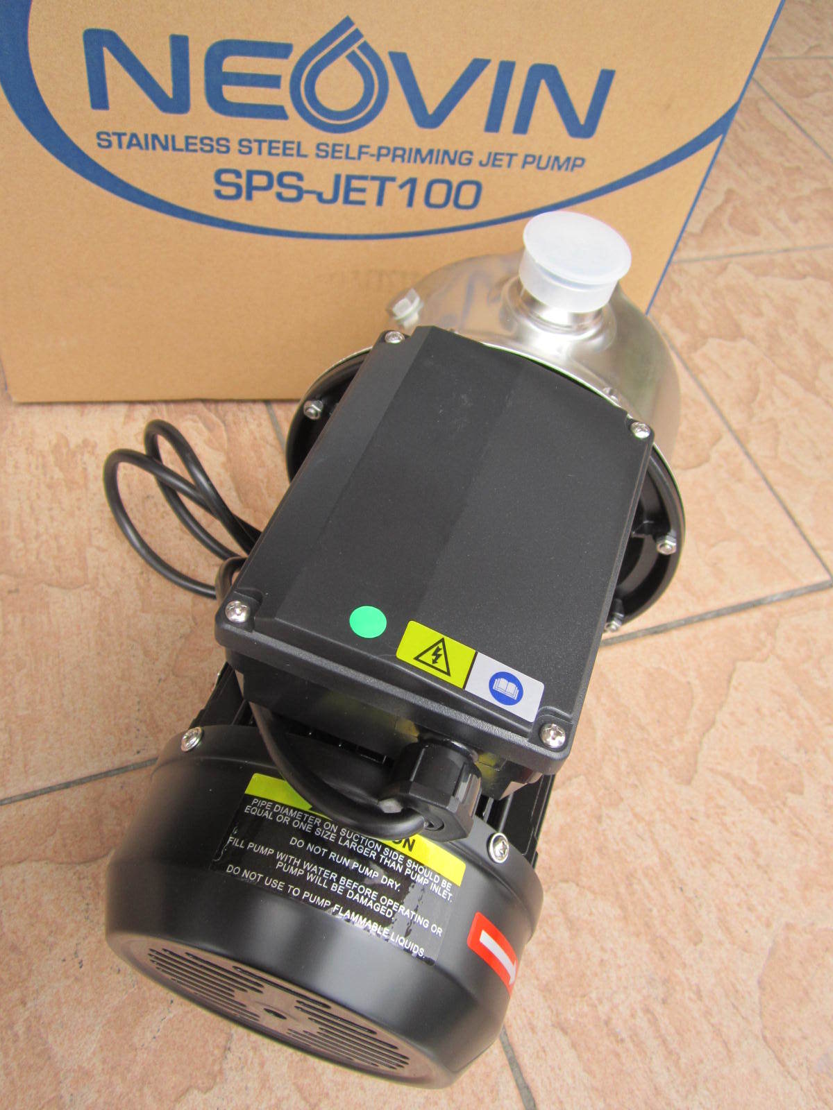 Neovin 750W (1.0HP) Stainless Steel SelfPriming Jet Pump MY Power Tools