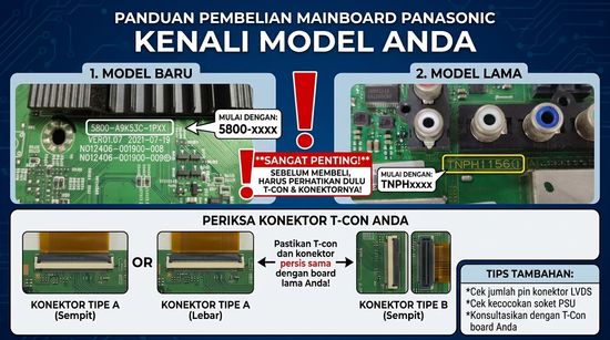 How to find out the part number and mainboard model | BumiHijau TV Solution