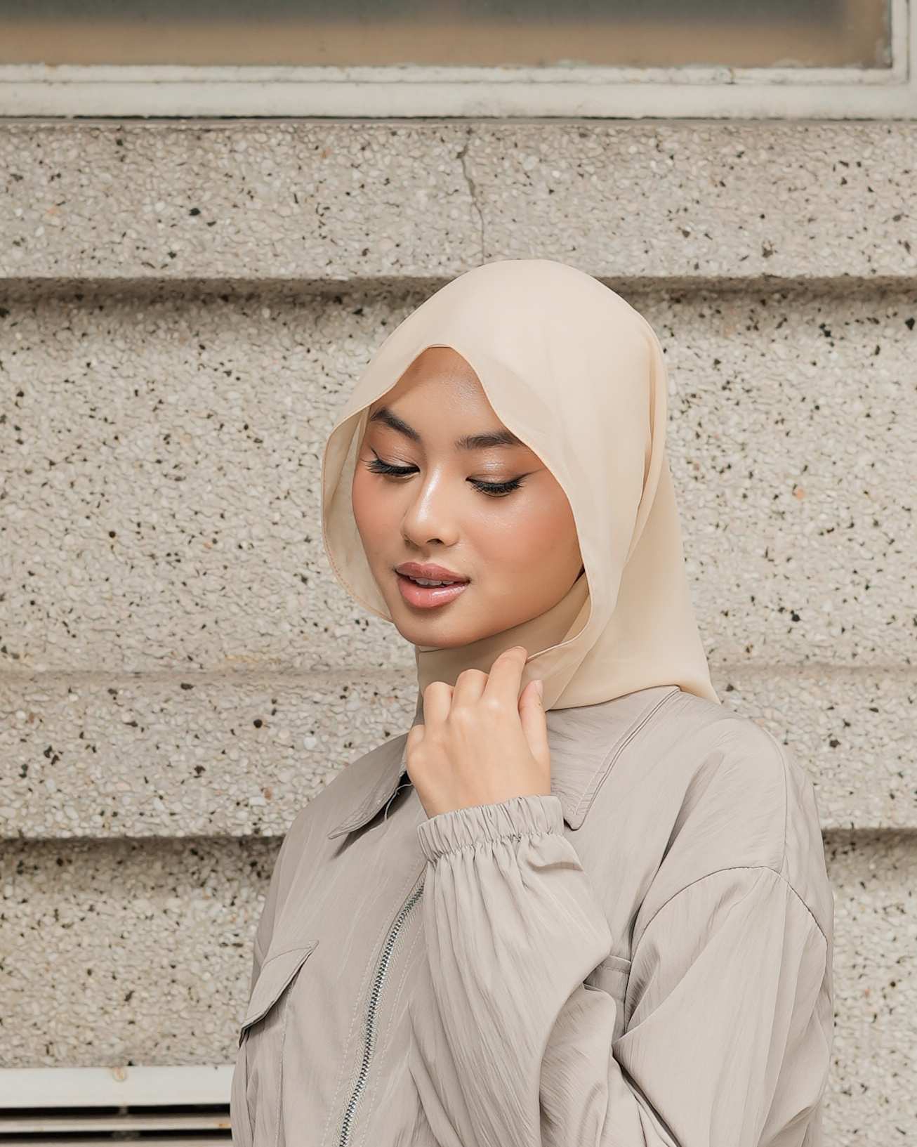 Ayu Bawal Shawl In Sand Brown