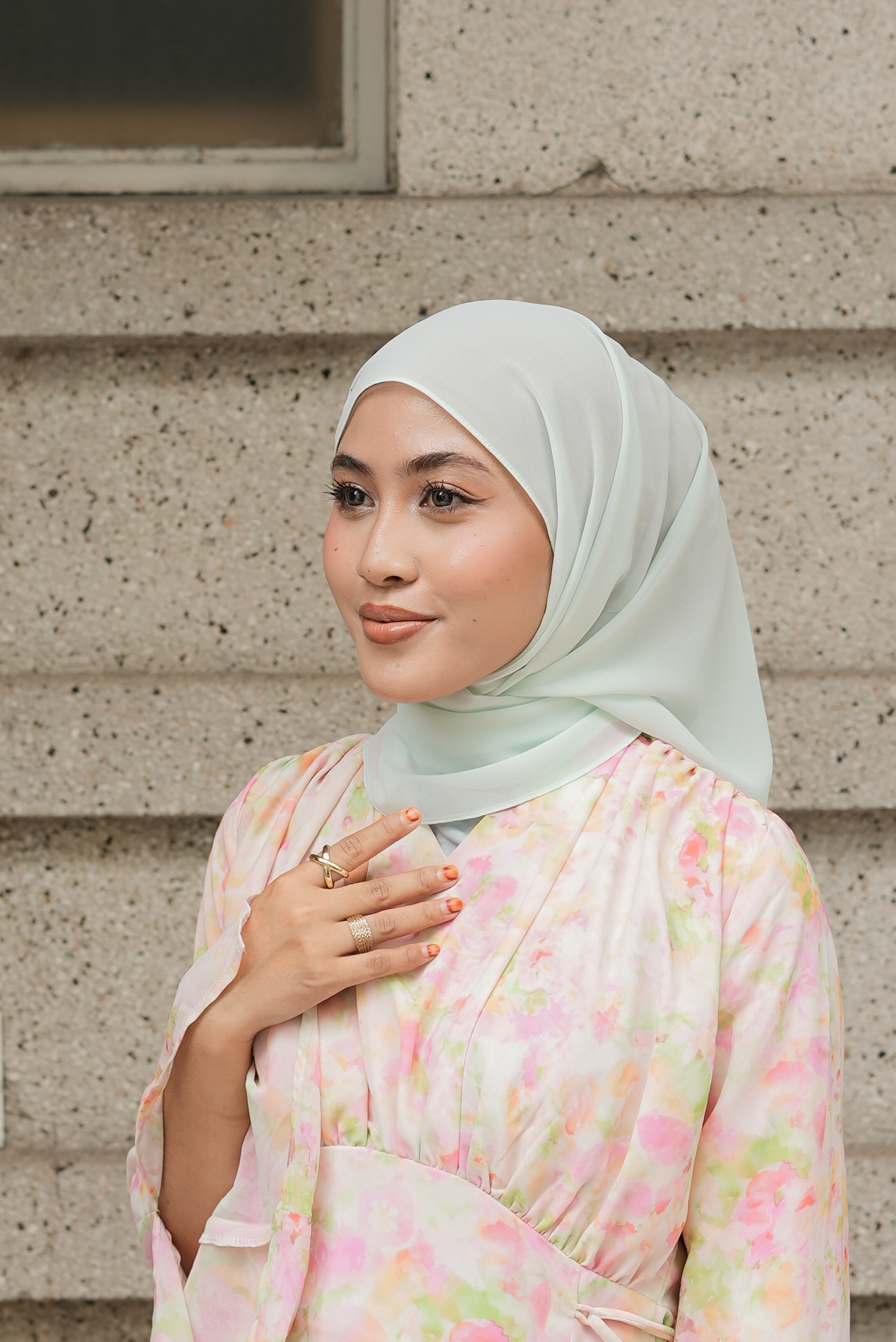 Ayu Bawal Shawl In Mint Green(1)
