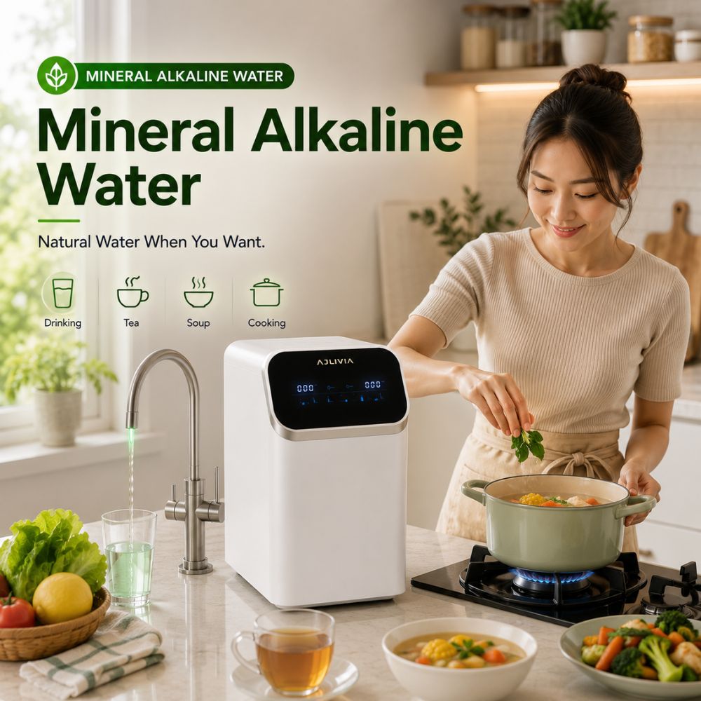Mineral Alkaline Water for drinking tea soup and cooking AJLIVIA 2.3