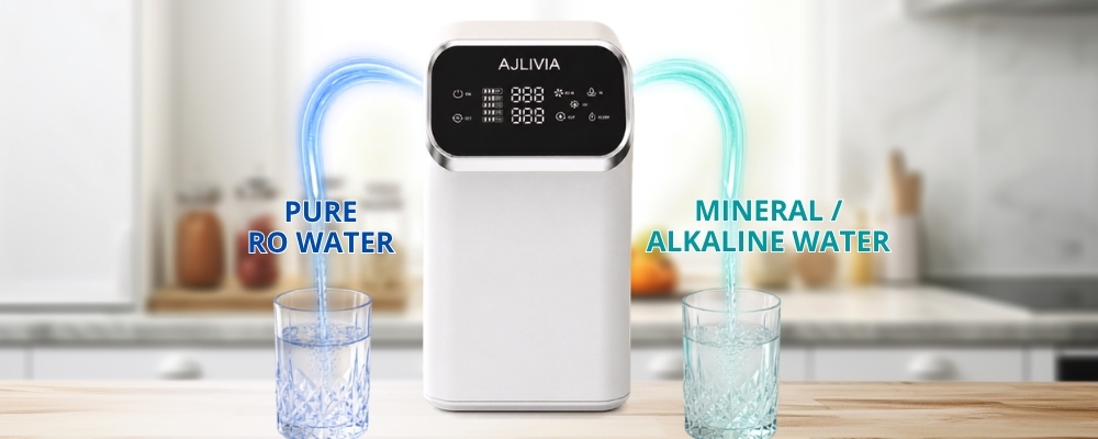 RO purified water and mineral water system for home