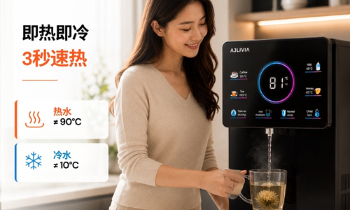 Slim countertop water dispenser for modern kitchen
