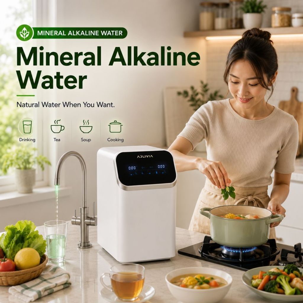 Mineral Alkaline Water for drinking tea soup and cooking AJLIVIA 2.3