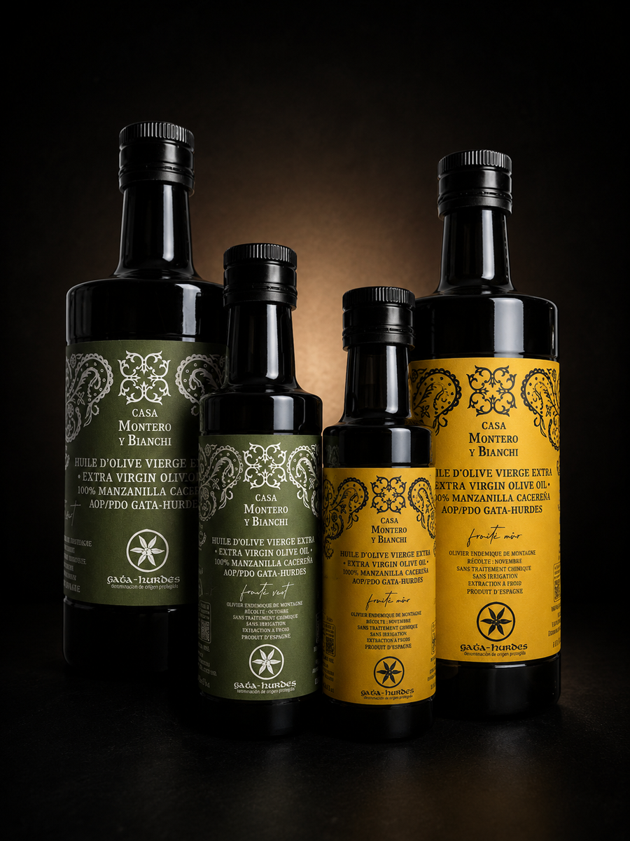 gamme-huiles-olive-vierge-extra-fruite-vert-fruite-mur-casa-montero-y-bianchi