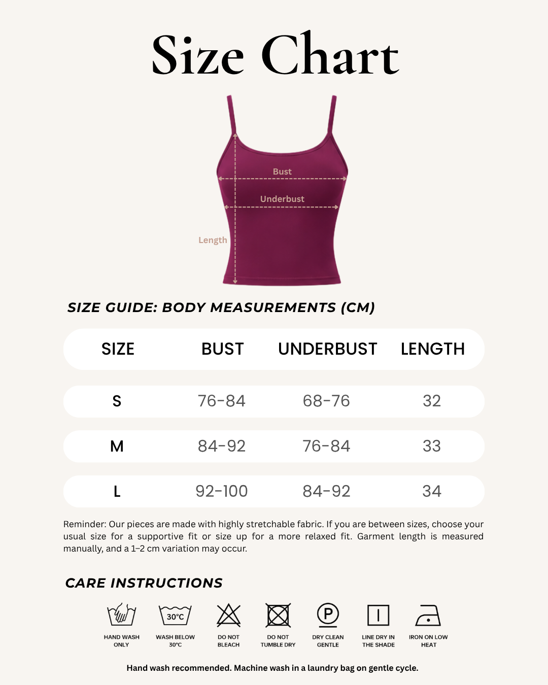 Size tank