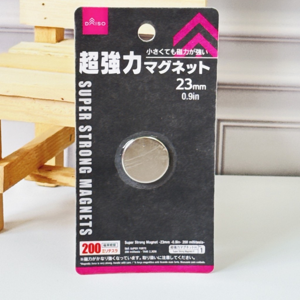 3. 直徑2.3cm 強力磁鐵×1個