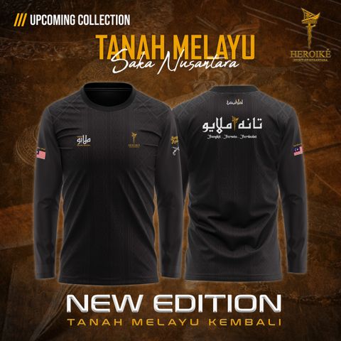 POSTER TANAH MELAYU - DESIGN 1 LS BLACK