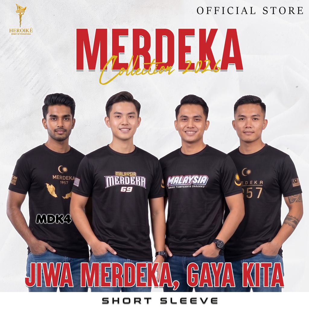 POSTER Merdeka MDK MODEL 4 bangsa