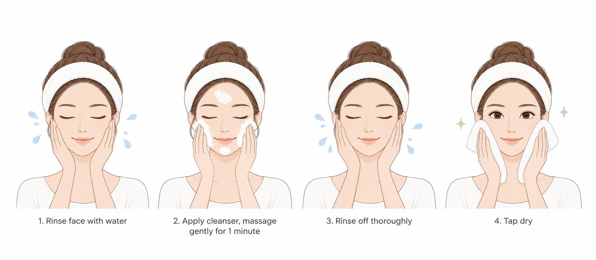 Four-Step Gentle Skincare Routine