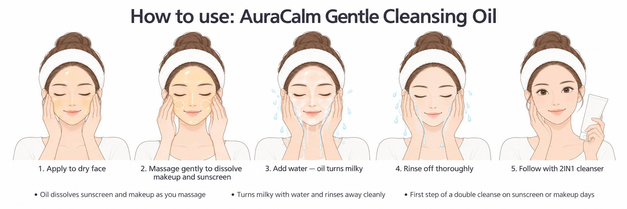 AuraCalm Cleansing Oil Guide