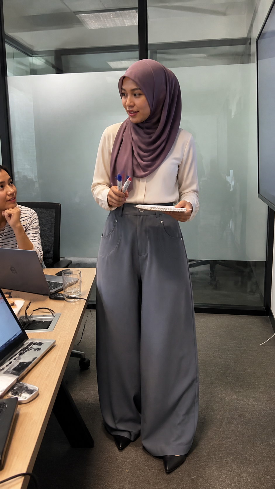 Irfan Modern Straight-Leg Pants lifestyle 1