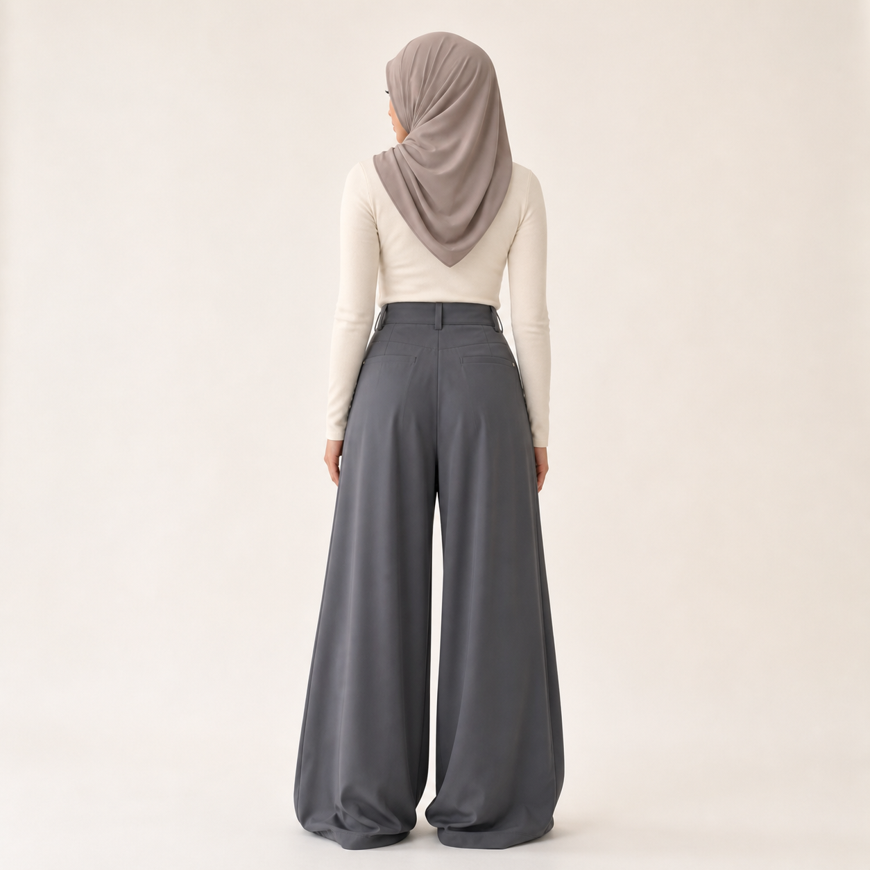 Irfan Modern Straight-Leg Pants BACK / BELAKANG
