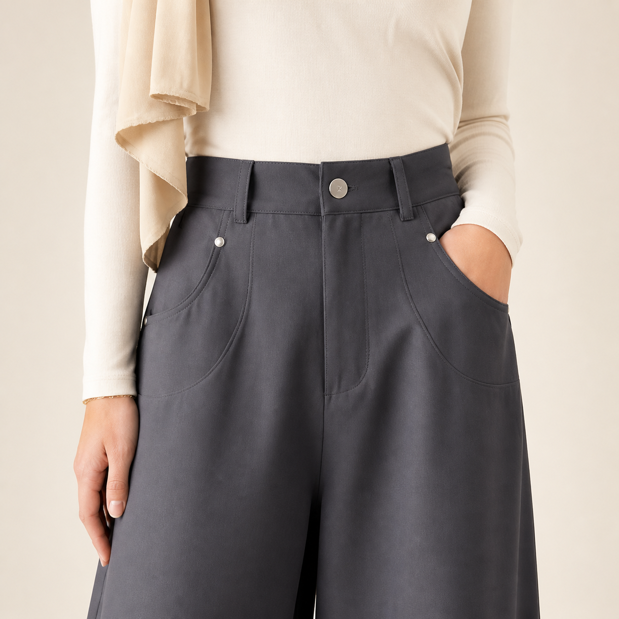 Irfan Modern Straight-Leg Pants WAIST & POCKET / PINGGANG & POKET