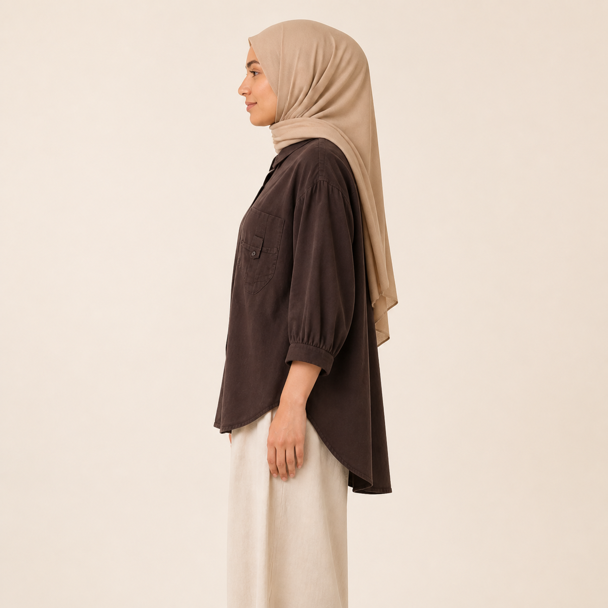 Raya Relaxed Collar Shirt side view
