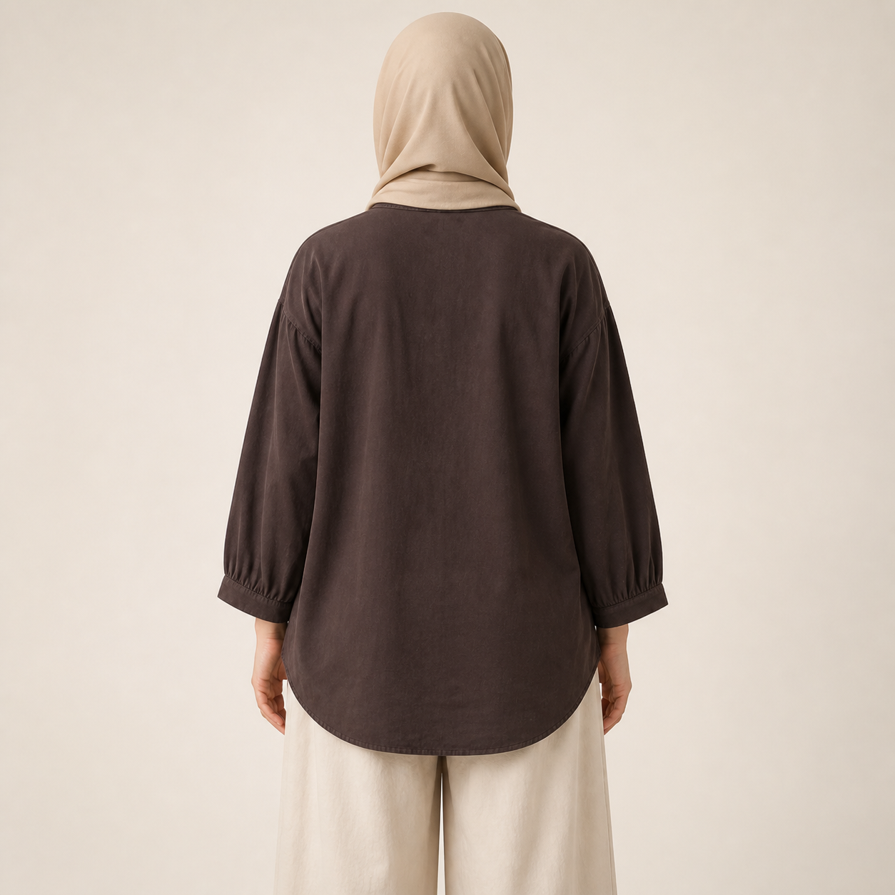 Raya Relaxed Collar Shirt back view