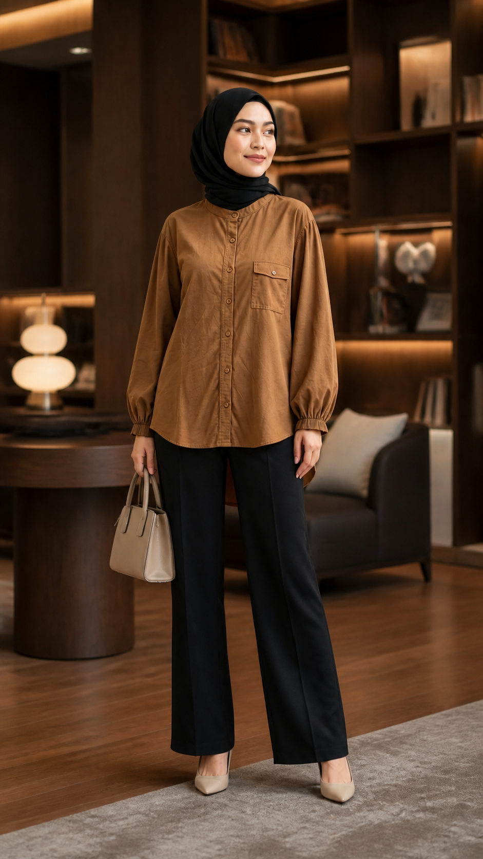 Amira Relaxed Utility Blouse styling 2