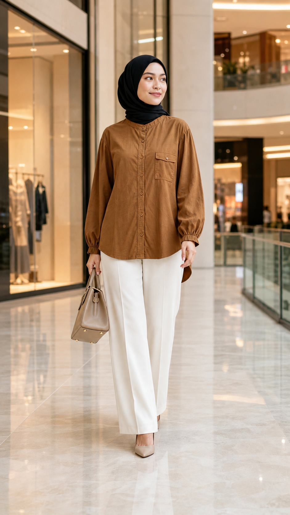 Amira Relaxed Utility Blouse styling 3