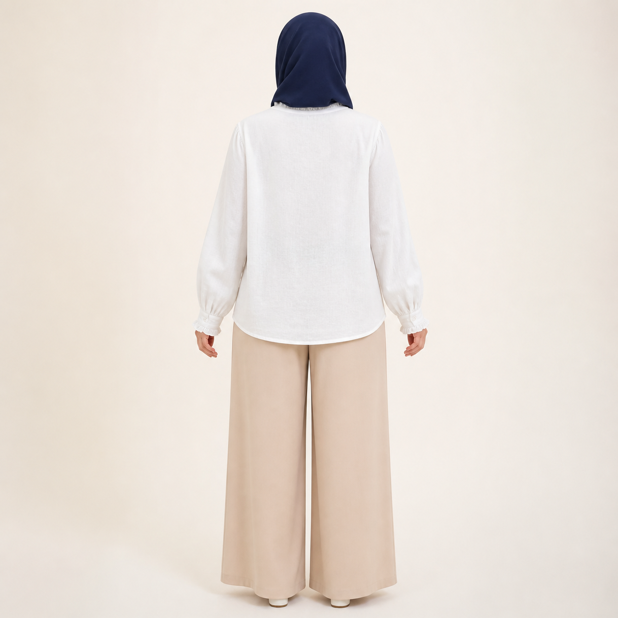 Hana Pintuck Blouse back view