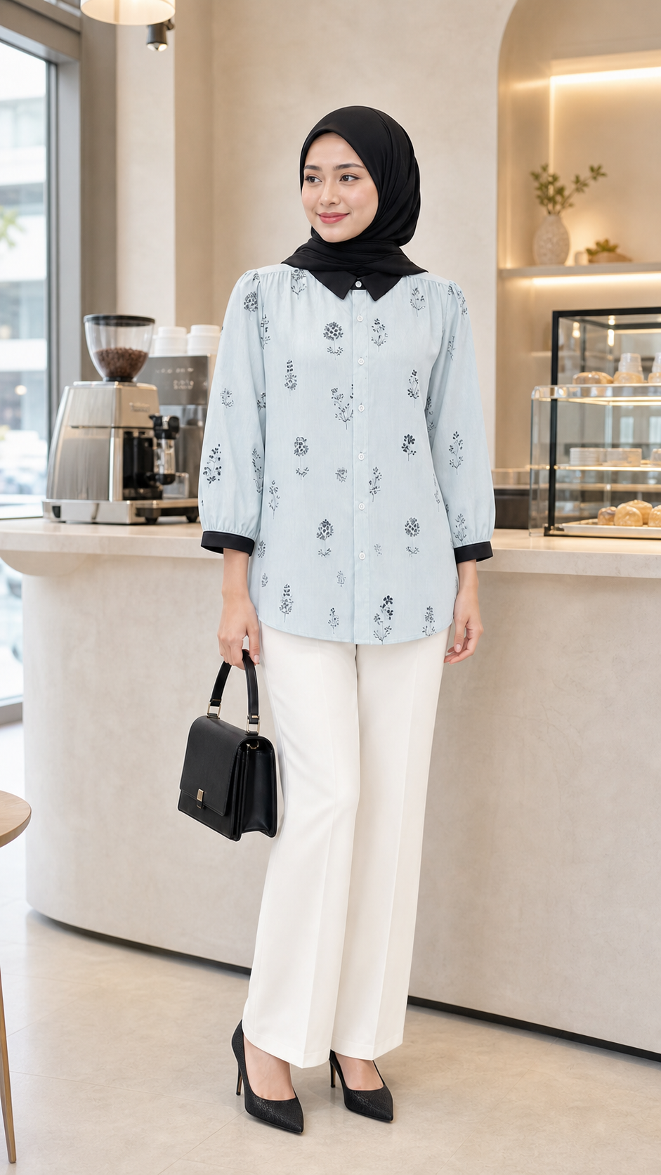 Yasmin Botanical Blouse styling 1