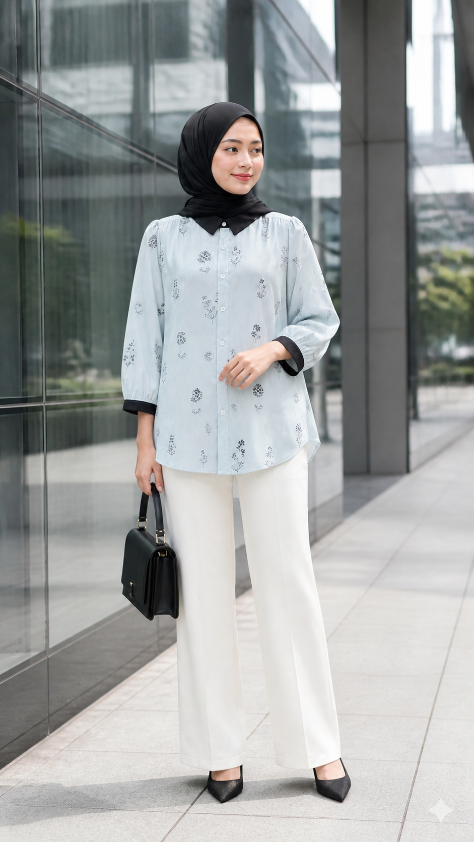 Yasmin Botanical Blouse styling 3