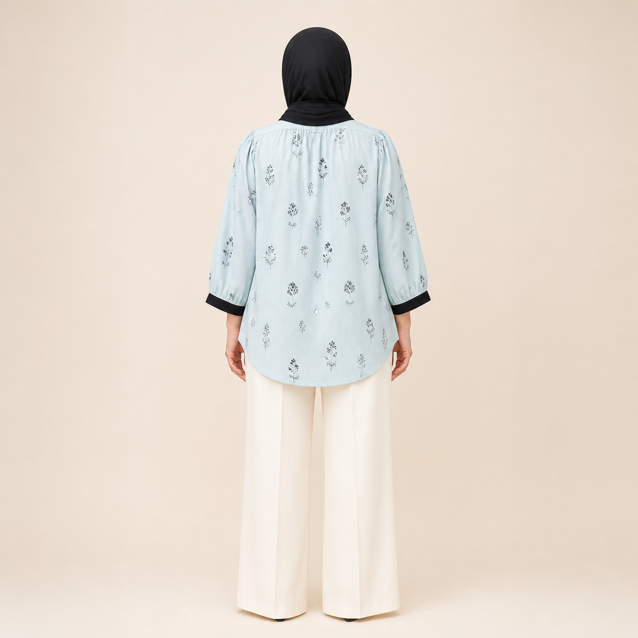 Yasmin Botanical Blouse back view