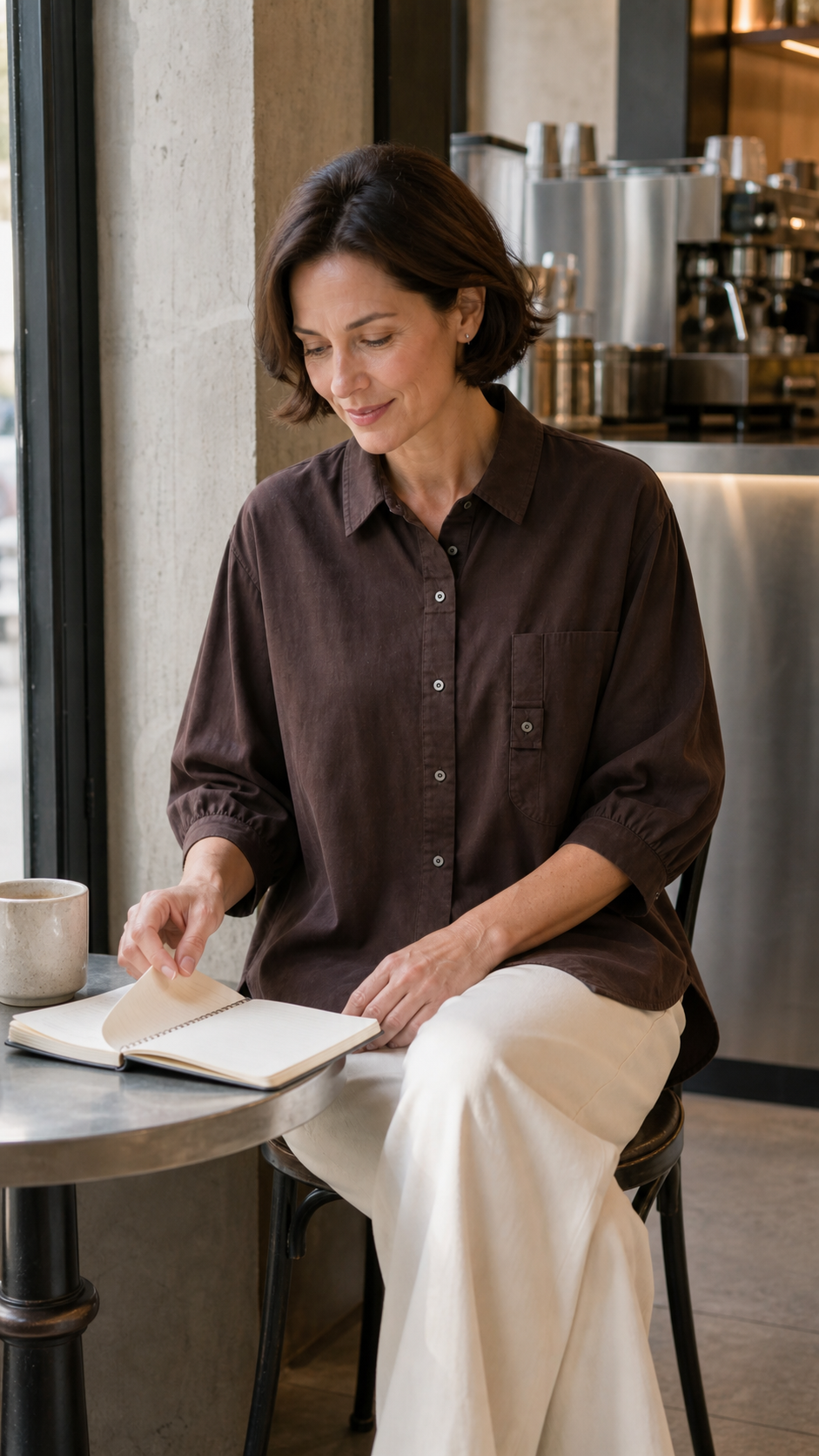 Raya Relaxed Collar Shirt styling 4