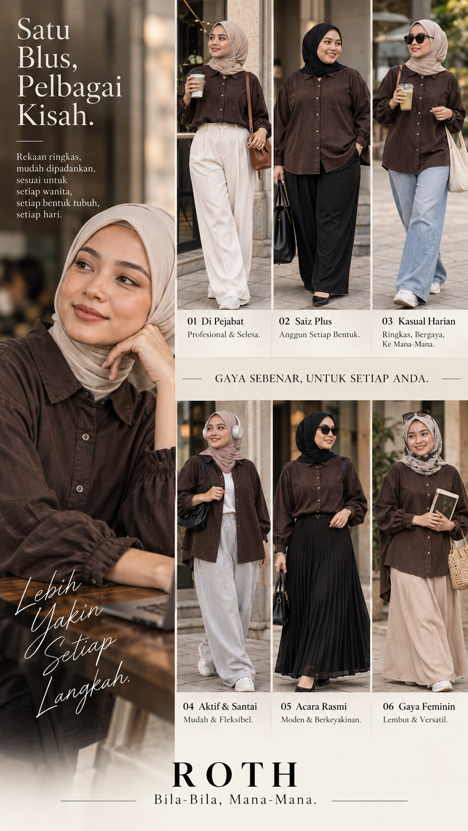 Raya Relaxed Collar Shirt Bahasa Malaysia styling guide 2