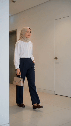 Hana Pintuck Blouse everyday styling 4