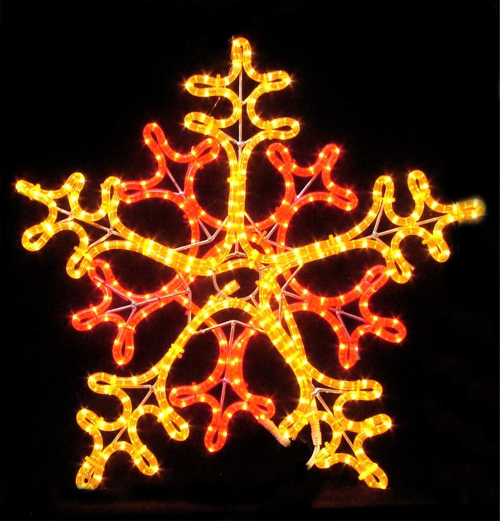 非霓虹造型花 60x60cm-紅黃