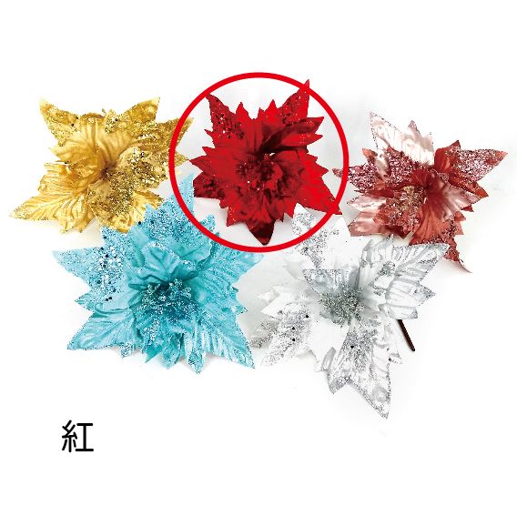 0394雙美聖誕紅-紅