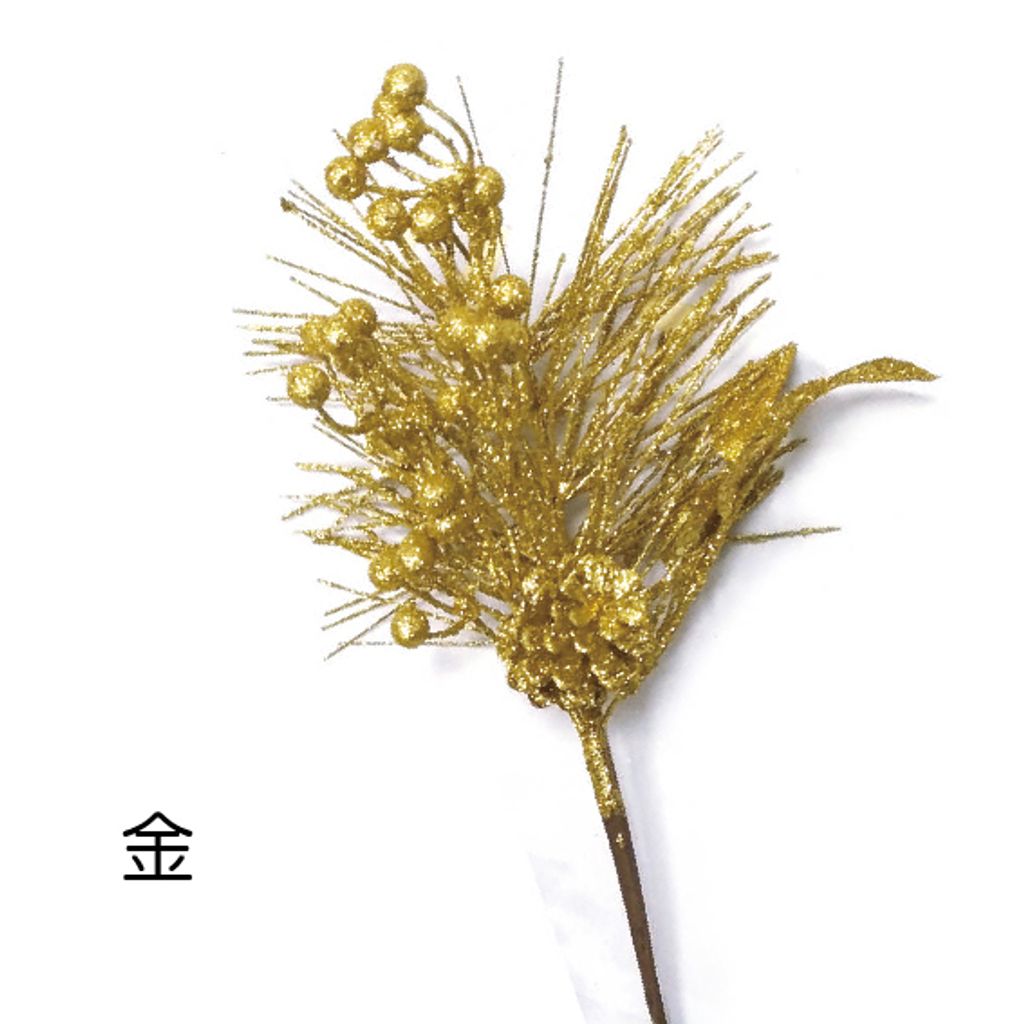 0428松果松針花枝-金