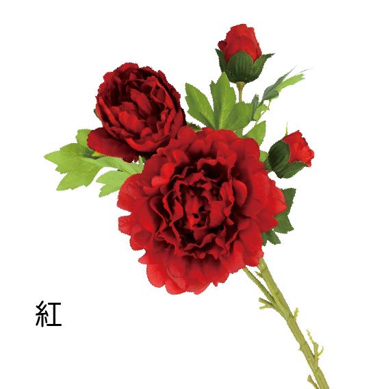 0402A牡丹花束-紅