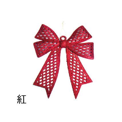 0329C大蝴蝶結吊飾-紅