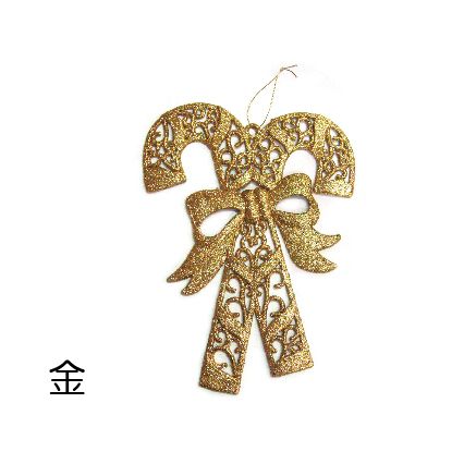 0325A拐杖吊飾-金