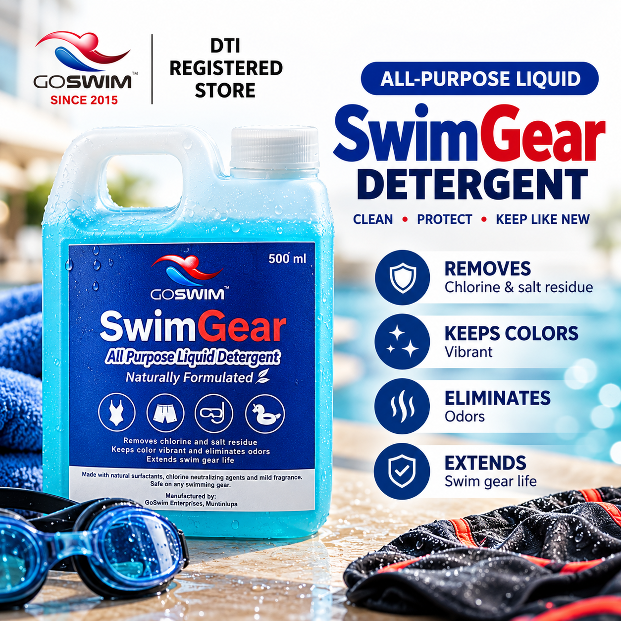 SwimGear All-Purpose Detergent Ad