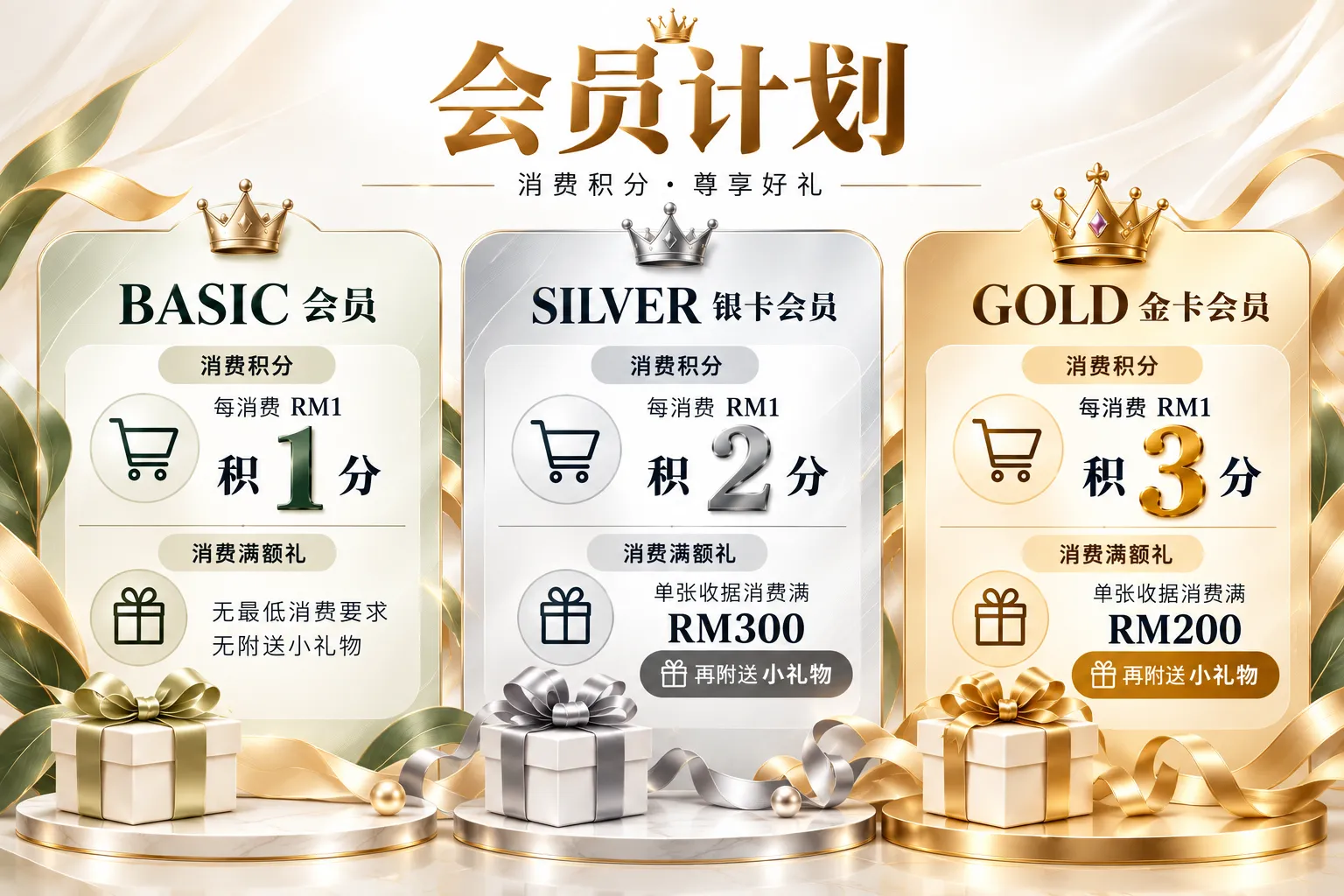 Luxury Three-Tier Membership Plan