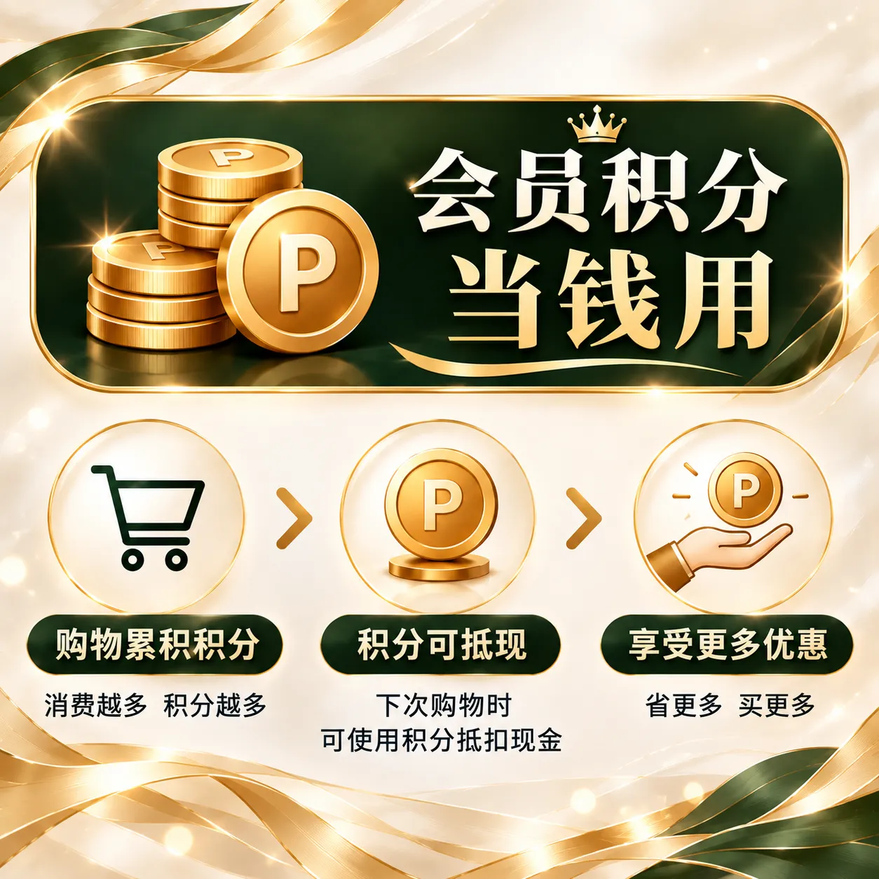 Luxury Membership Points Infographic