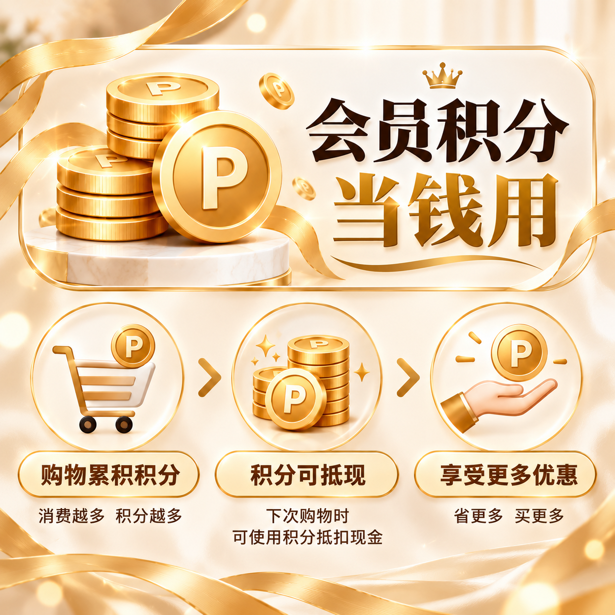 Luxury Membership Points Infographic