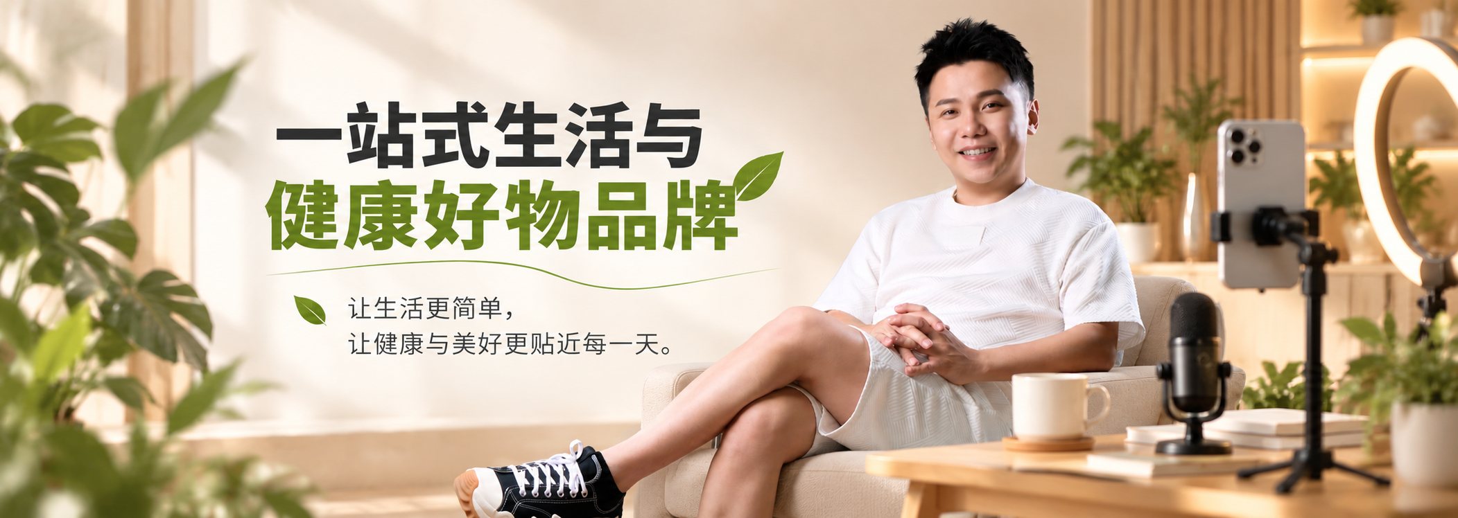 Warm Lifestyle Gifts with Smiling Man