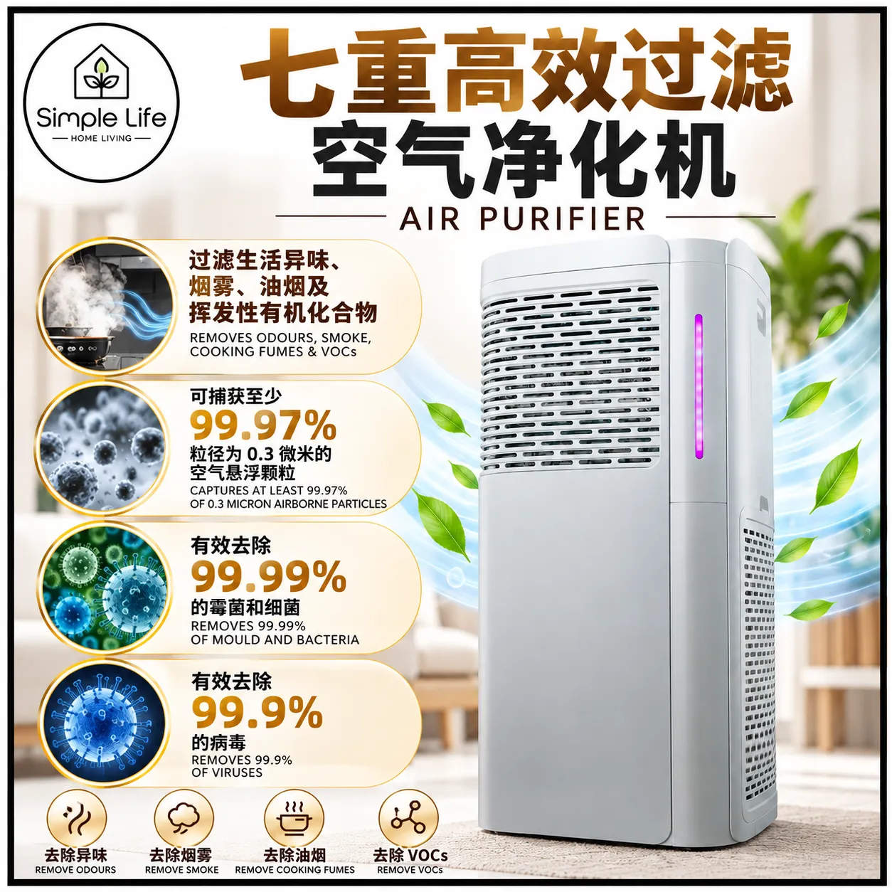 Premium Air Purifier Advertisement
