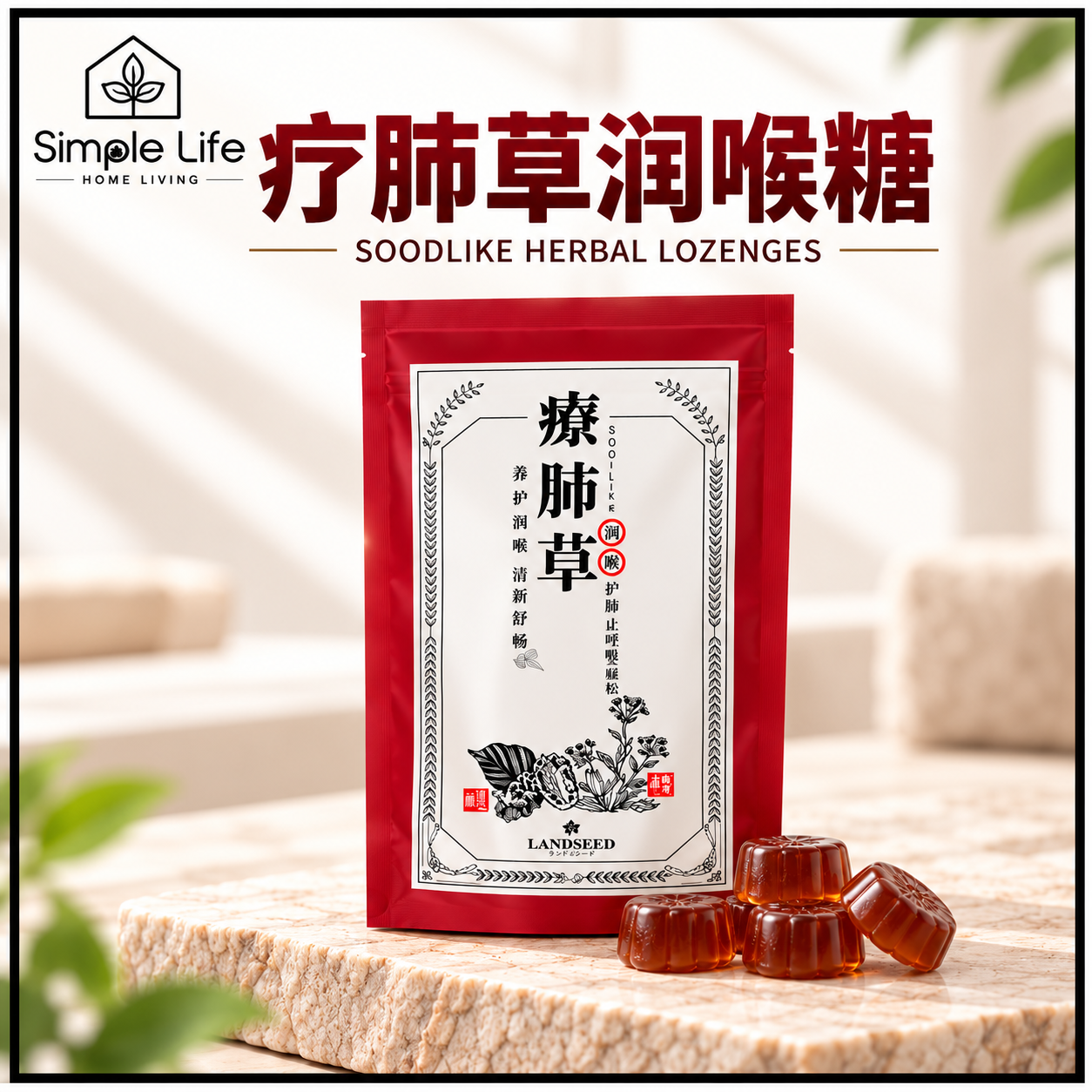 Herbal Lozenge Packaging Advertisement