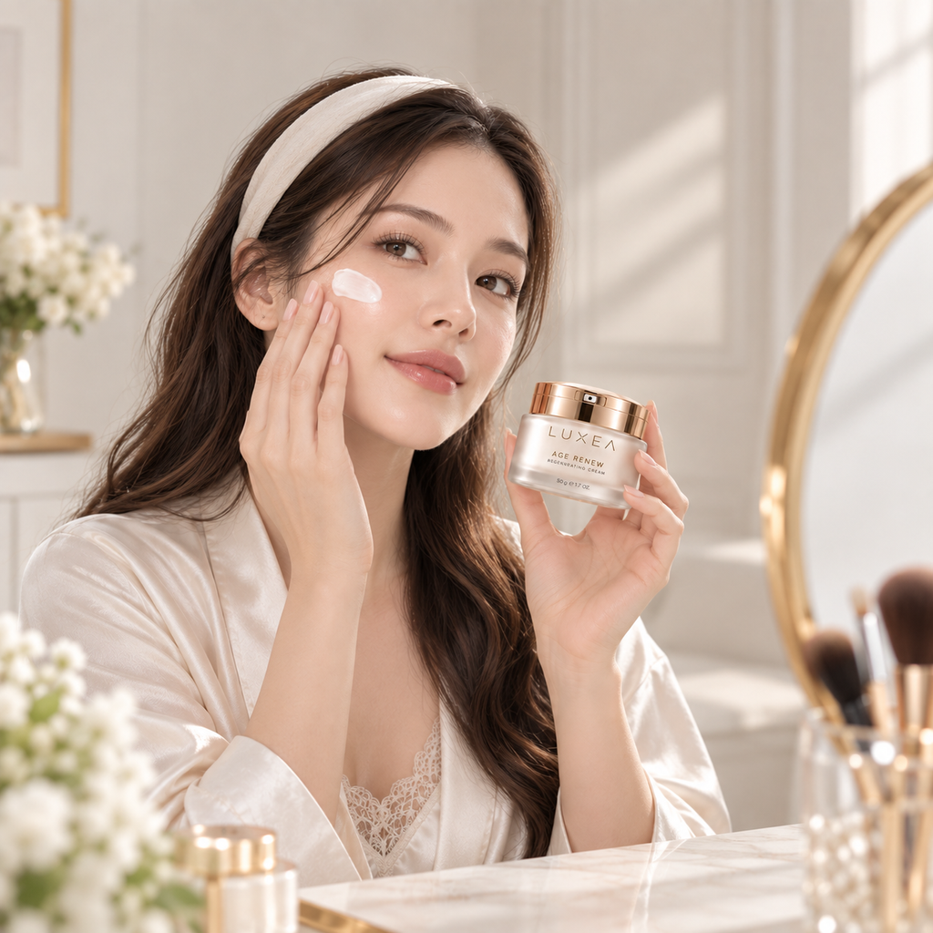 LUXEA-Age Renew Creme-Model