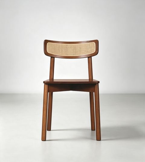 AMIRA DINING CHAIR - RATTAN BACK (RT 1093-CHR) - 2