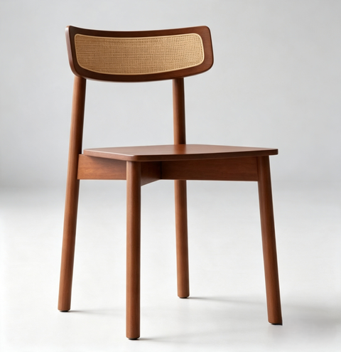 AMIRA DINING CHAIR - RATTAN BACK (RT 1093-CHR)