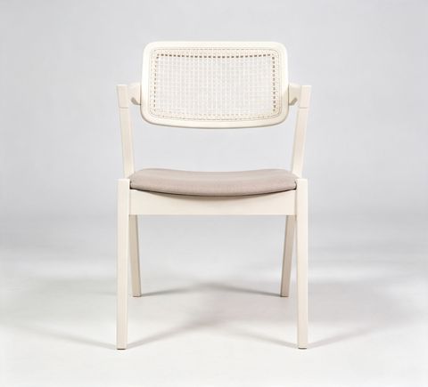 GAVIN DINING CHAIR (RT 1038-CHR) - SOFT CREAM WHITE - 2