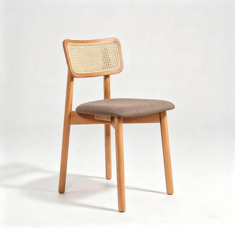 LILY DINING CHAIR - RATTAN BACK (RT 1094-CHR)