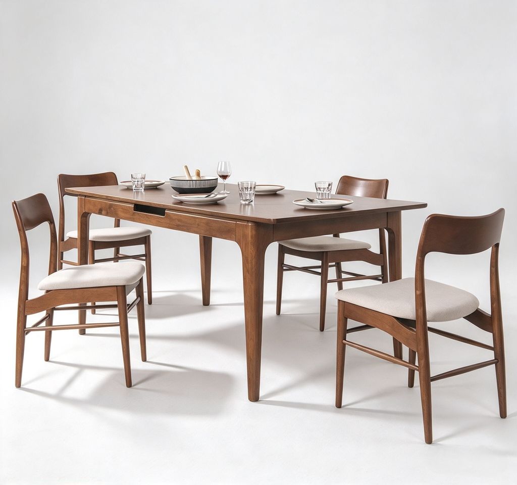 CHRISTINA 2000 EXT DINING TABLE (RT 1109-TBL) - MEDIUM BROWN - 4